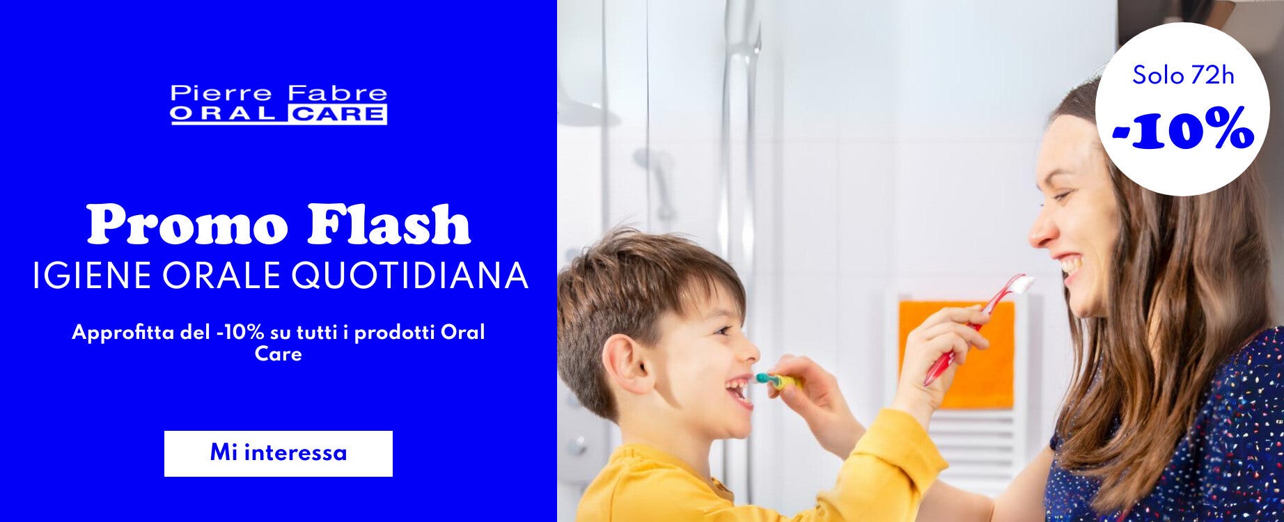 Promo flash Oral Care: approfitta del -10% su tutti i prodotti!