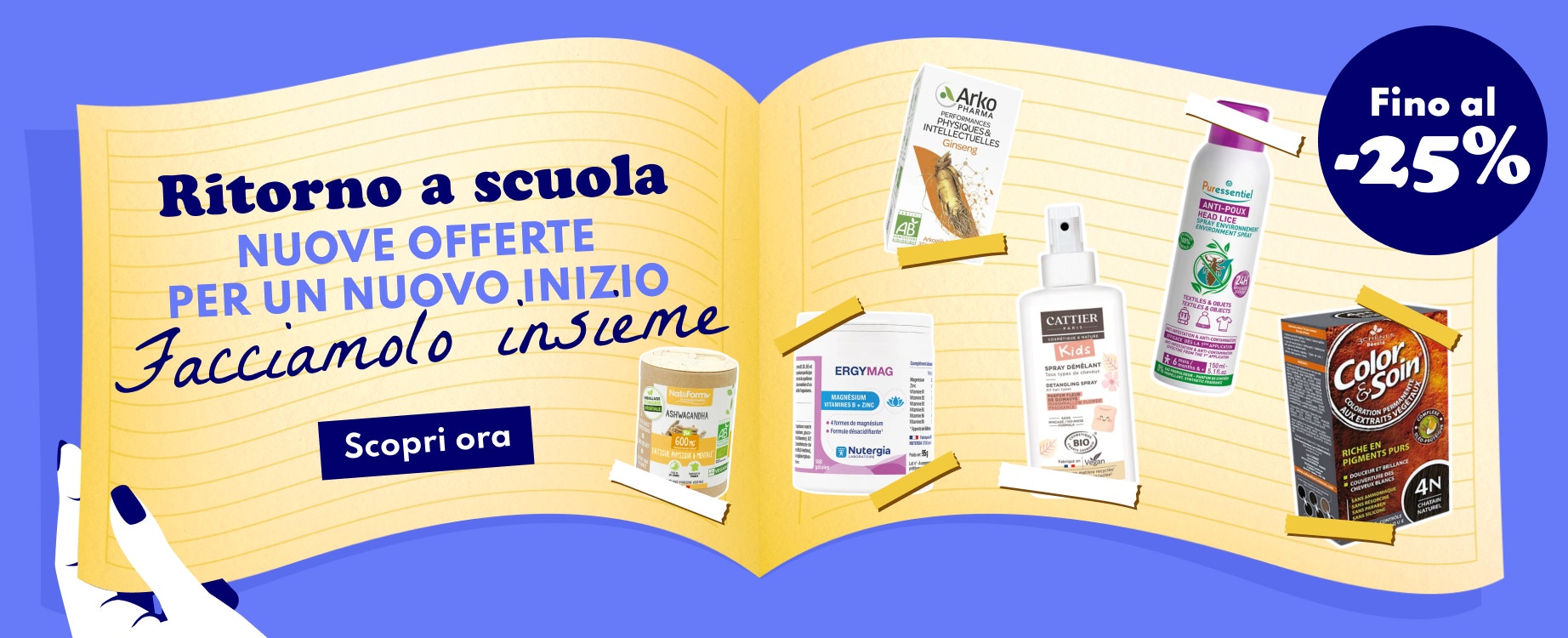 Ritorno a scuola: offerte fino al -25%