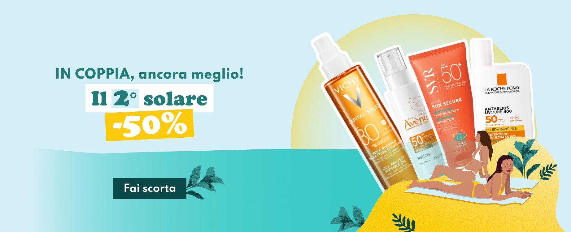 Sunny Days: acquista 2 prodotti, il 2° è al -50%