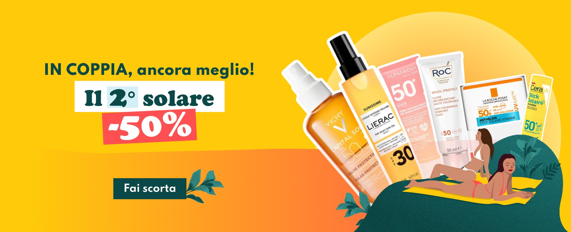 Sunny Days: acquista 2 prodotti, il 2° è al -50%