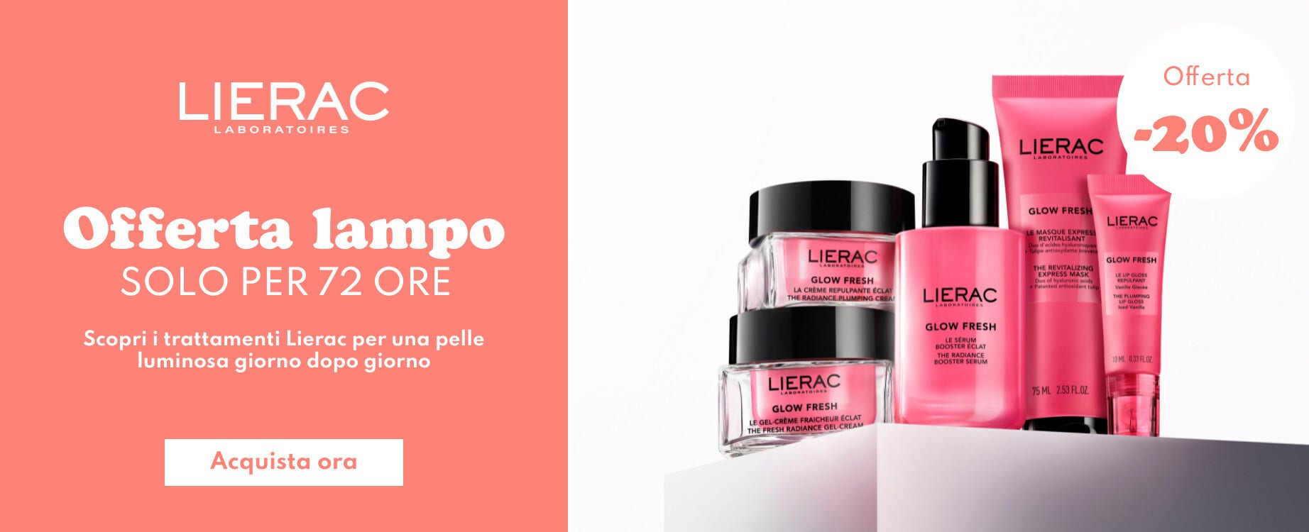Offerta lampo Lierac: 20% di sconto