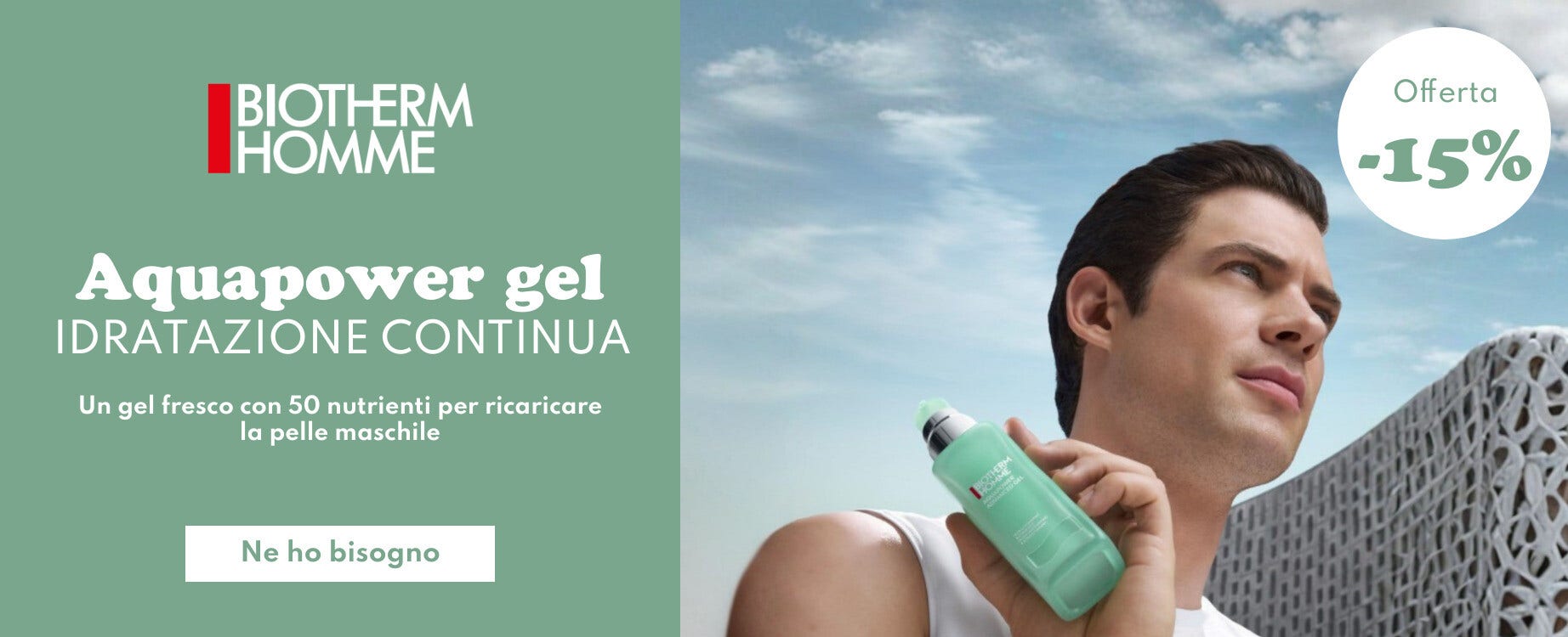 Biotherm Homme offerta lampo -15%