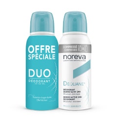 Noreva Deoliane Spray deodorante dermoattivo 24H 2x100ml