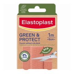 Elastoplast Green & Protect 0% Latex Taglio di Bendaggi 10x6 cm