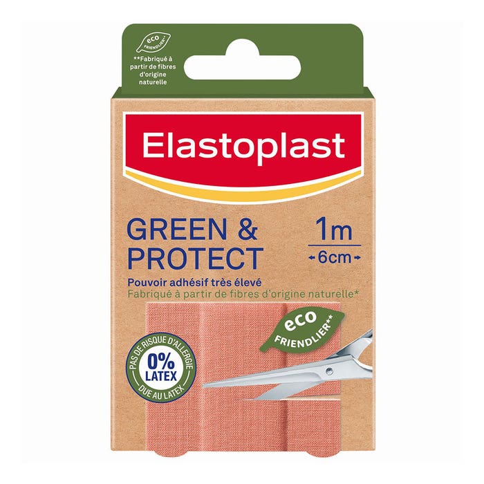 Taglio di Bendaggi 10x6 cm Green & Protect 0% Latex Elastoplast