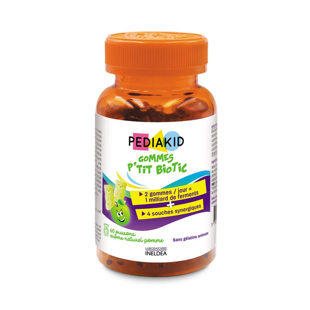 Pediakid P'tit Biotic gusto mela 60 gomme