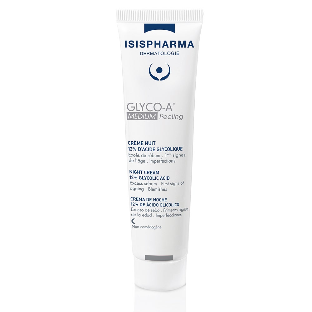 Isispharma Glyco-A Crema notturna peeling al 12% di acido glicolico MEDIUM 30 ml