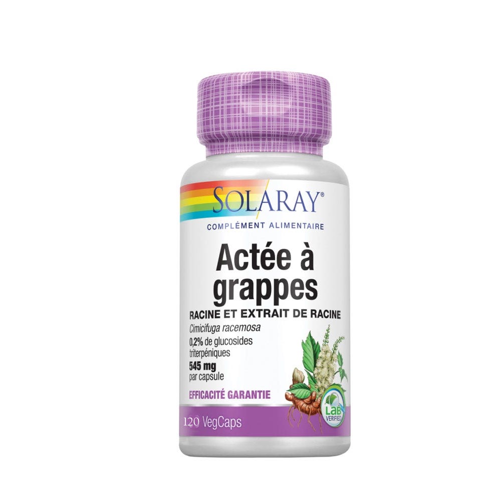 Solaray Attore A Grappes 120 Capsule