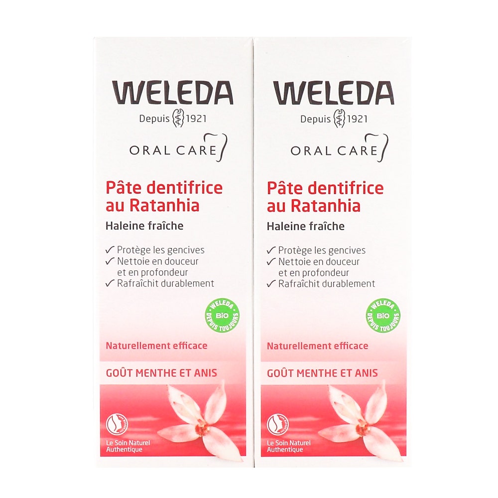 Weleda Dentifricio alla ratania 2x75ml