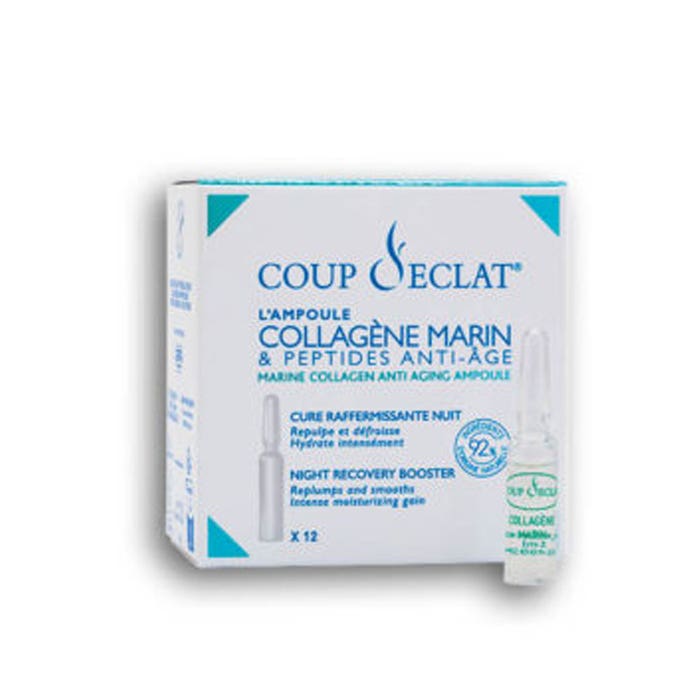 Collagene e peptidi marini 12 lampadine Anti-età Coup D'Eclat