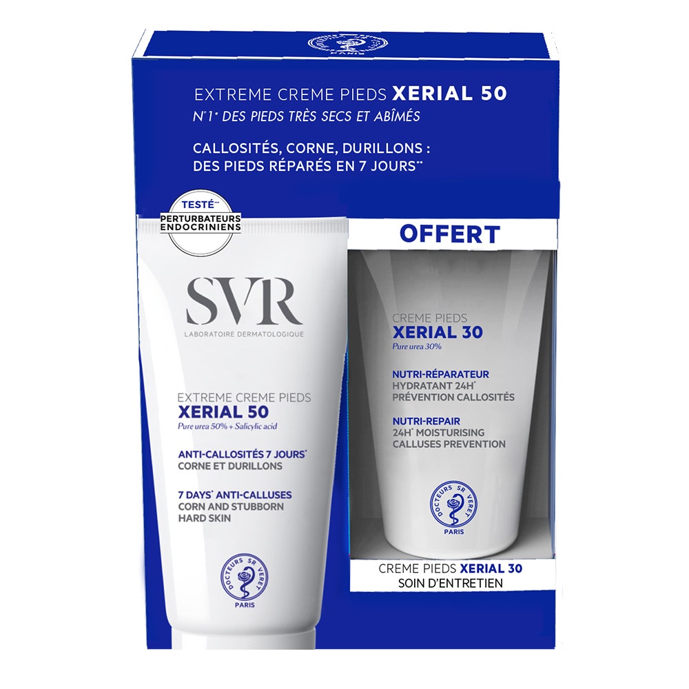 Svr Xerial Xerial 50 + Extreme Crema per i Piedi Cofanetto 30 gratuito 50ml
