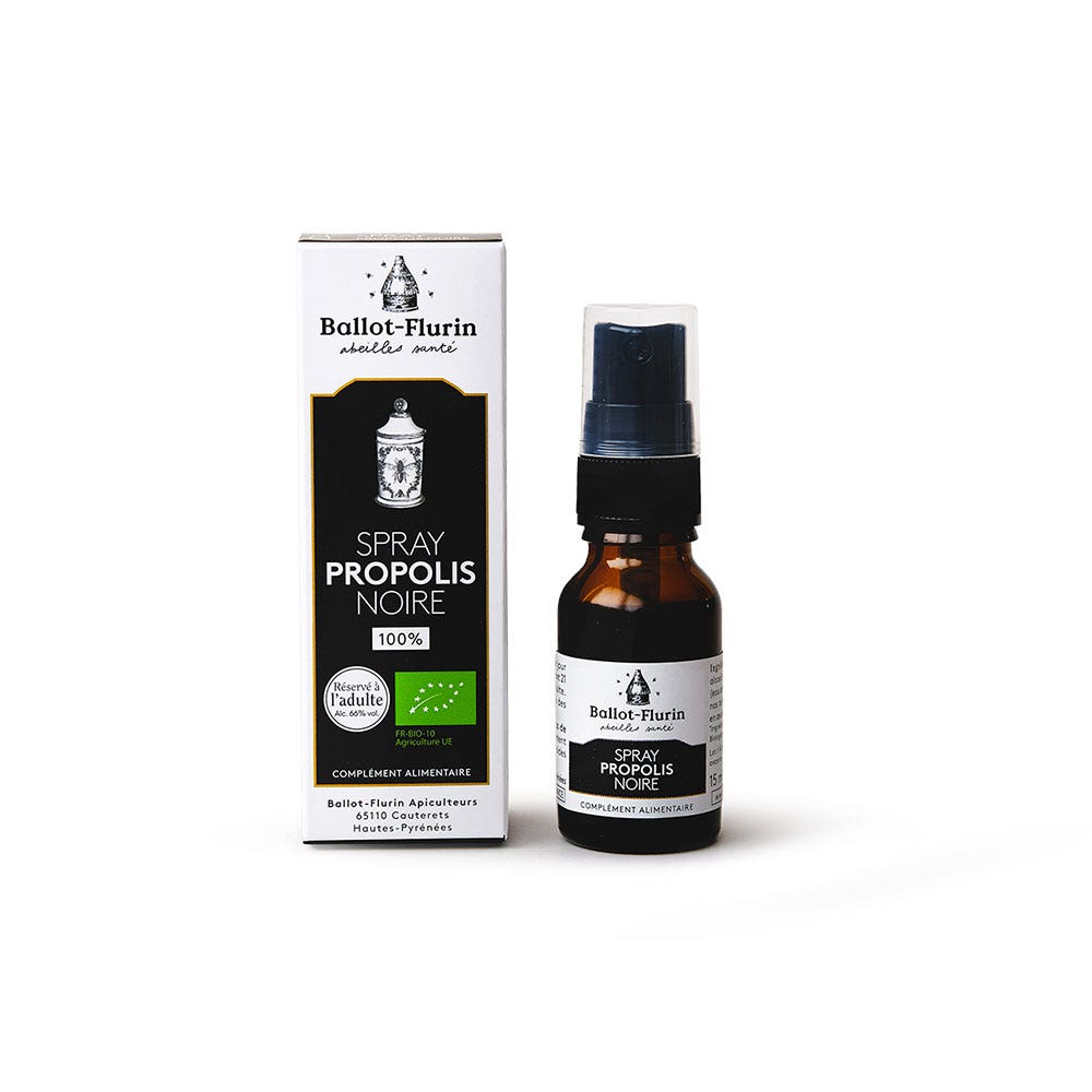 Ballot-Flurin Spray alla Propolis nera biologica 15ml
