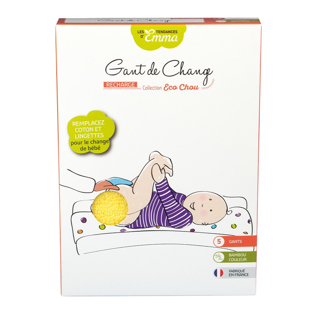 Les Tendances D'Emma Eco Chou Guanti da cambio Eucalipto Colorazione x5