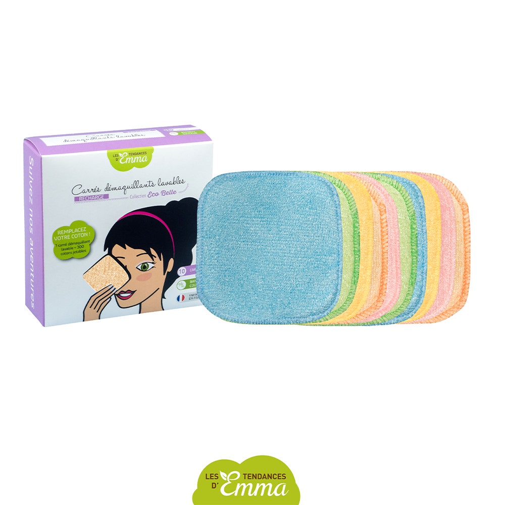 Les Tendances D'Emma Eco Belle Bastoncini struccanti lavabili in bambù Colorazione x10
