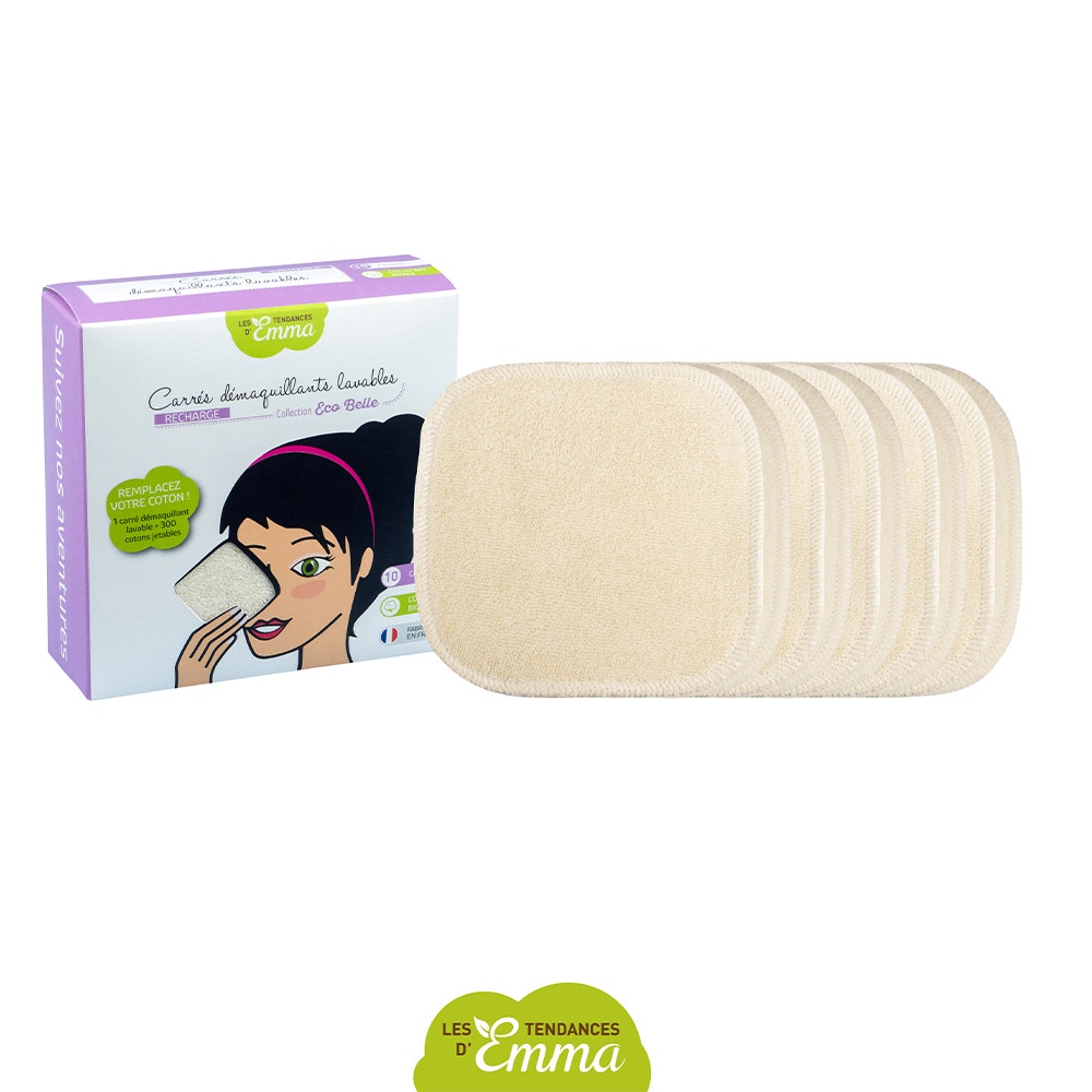 Les Tendances D'Emma Bastoncini struccanti lavabili in cotone biologico X10 Eco Belle