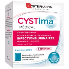 Forté Pharma Cystima Infezioni delle vie urinarie D-Mannosio 14 bustine