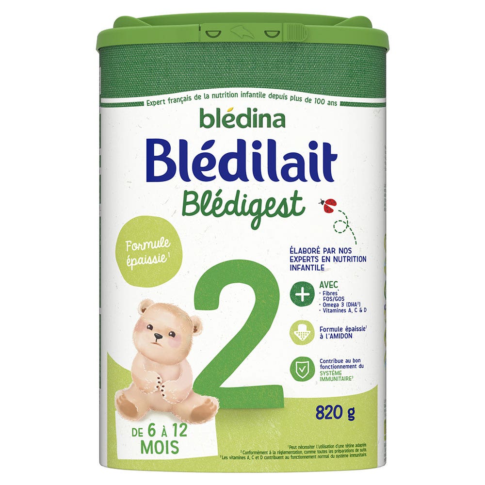 Blédina Blédilait Blédigest 2a età da 6 a 6 mesi 820g