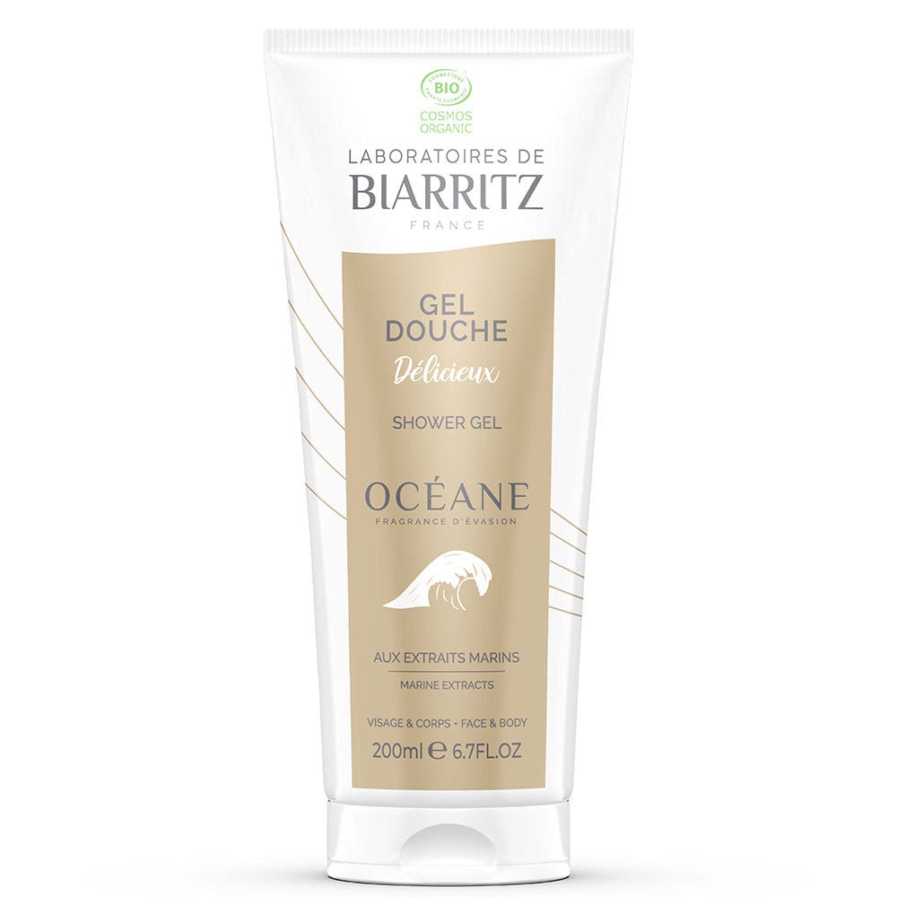 Laboratoires De Biarritz Océane Gel Doccia Délicieux bio con estratti di Marina 200 ml