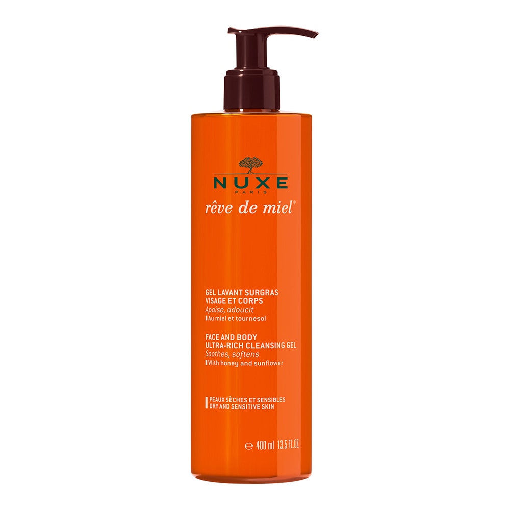 Nuxe Reve De Miel Gel lavante surgras viso e corpo per pelli secche e sensibili 400ml