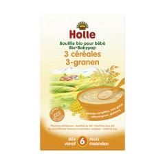 Holle Pural Porridge biologico ai 3 cereali Da 6 mesi 250g