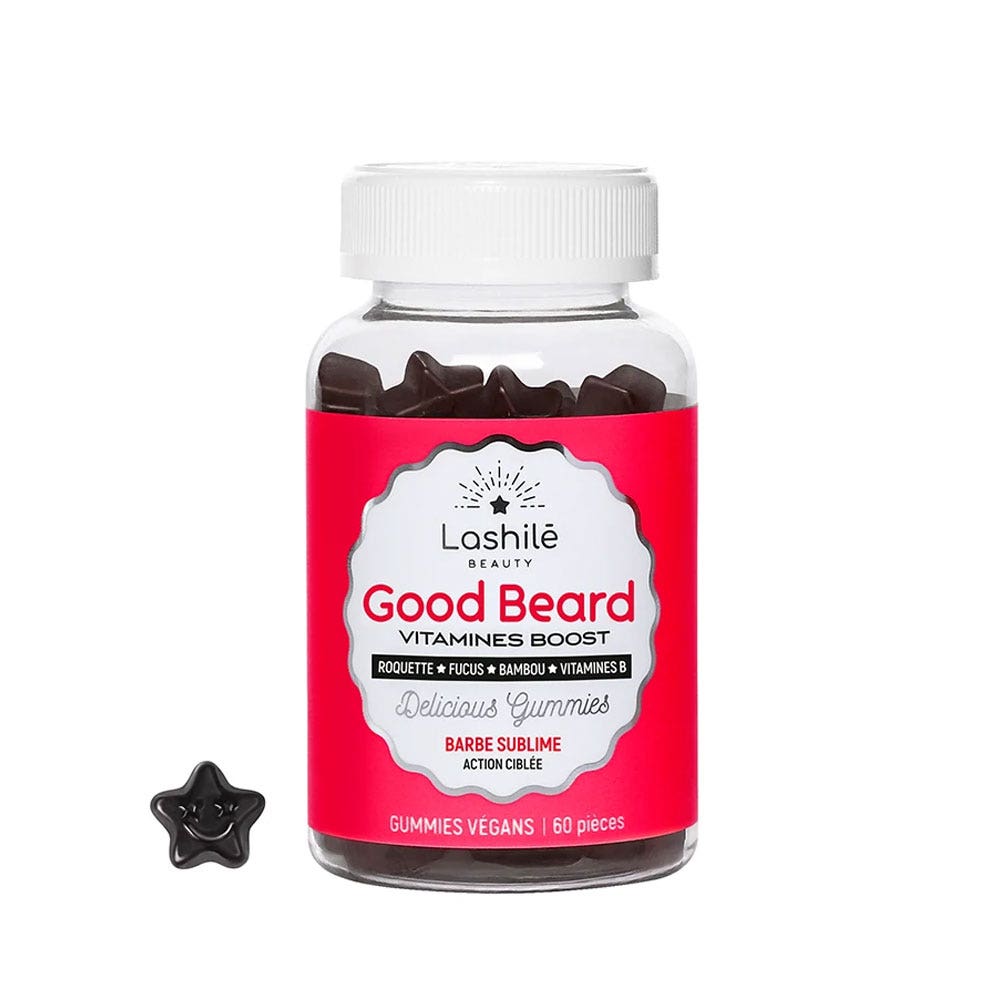 Lashilé Beauty Vitamines Boost Barba buona Barbe Sublime Per gli uomini 60 gommine