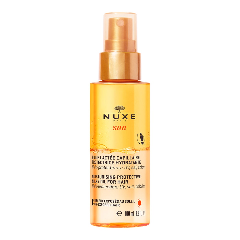 Nuxe Sun Olio latteo protettivo e idratante per capelli 100 ml