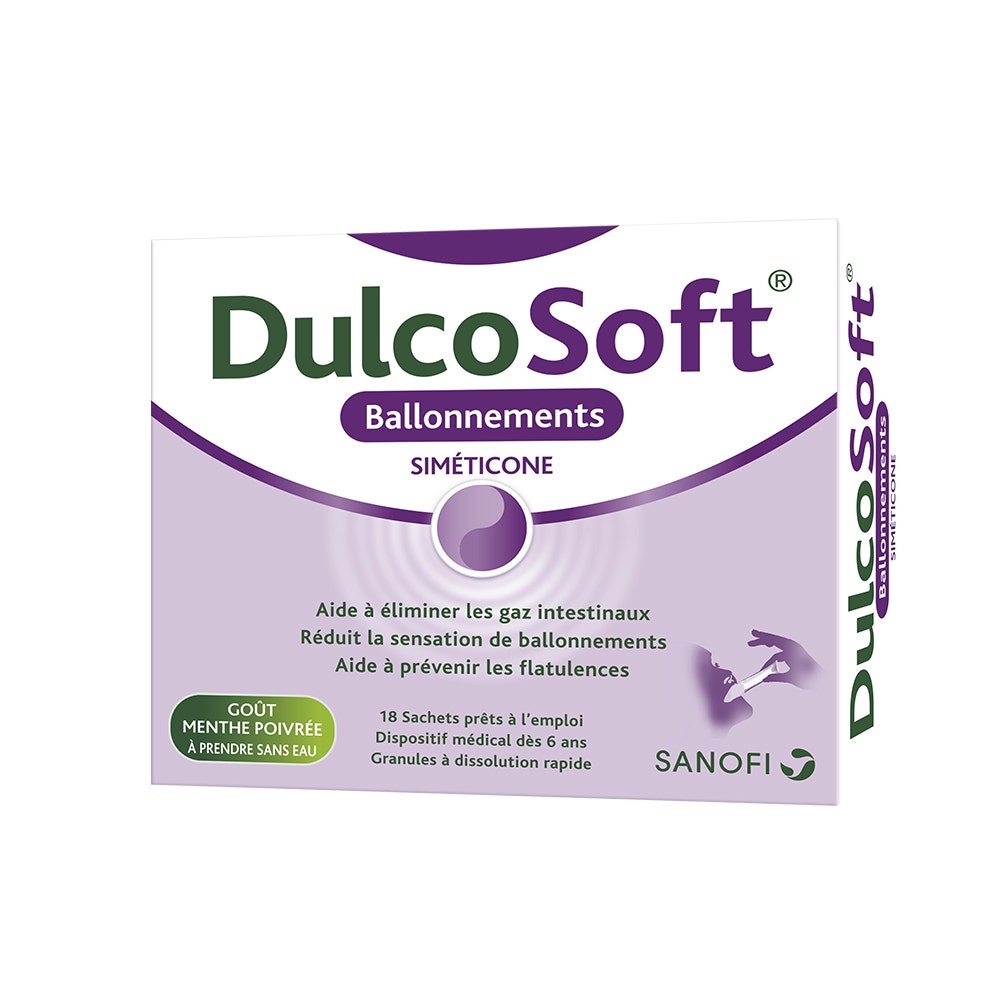 Dulcosoft Gonfiore Aroma menta piperita 18 borse