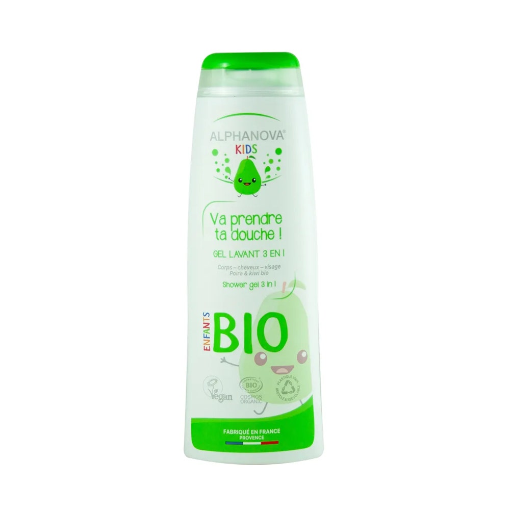 Alphanova Kids Gel lavante 3 in 1 Bio Va Prendre Ta Doccia Pera 250ml