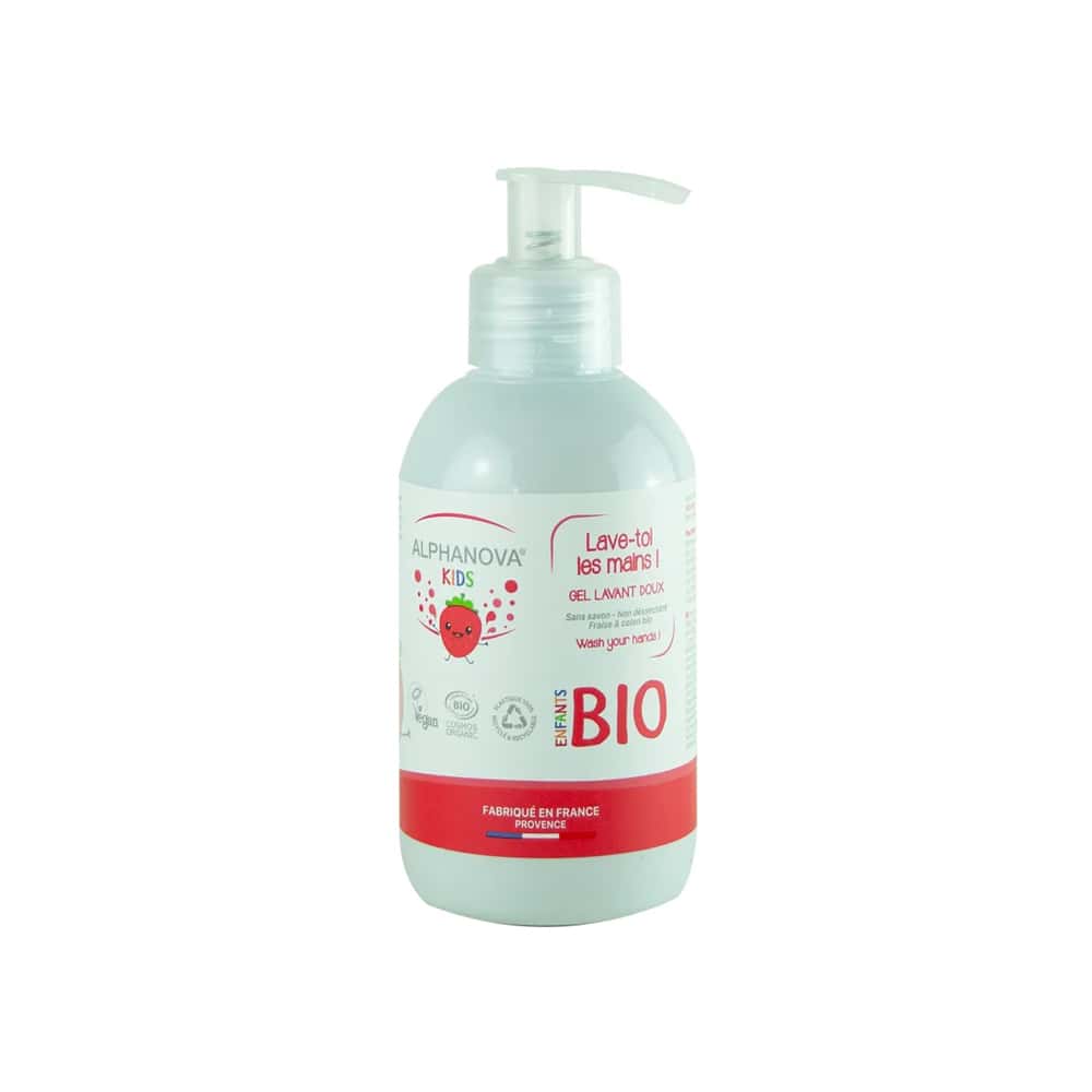 Alphanova Kids Gel per il lavaggio delicato delle mani Fragola 250ml