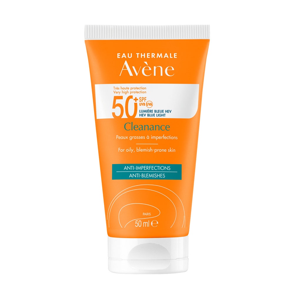 Avène Cleanance Protezione solare viso molto alta SPF50+ Pelle grassa con imperfezioni 50ml