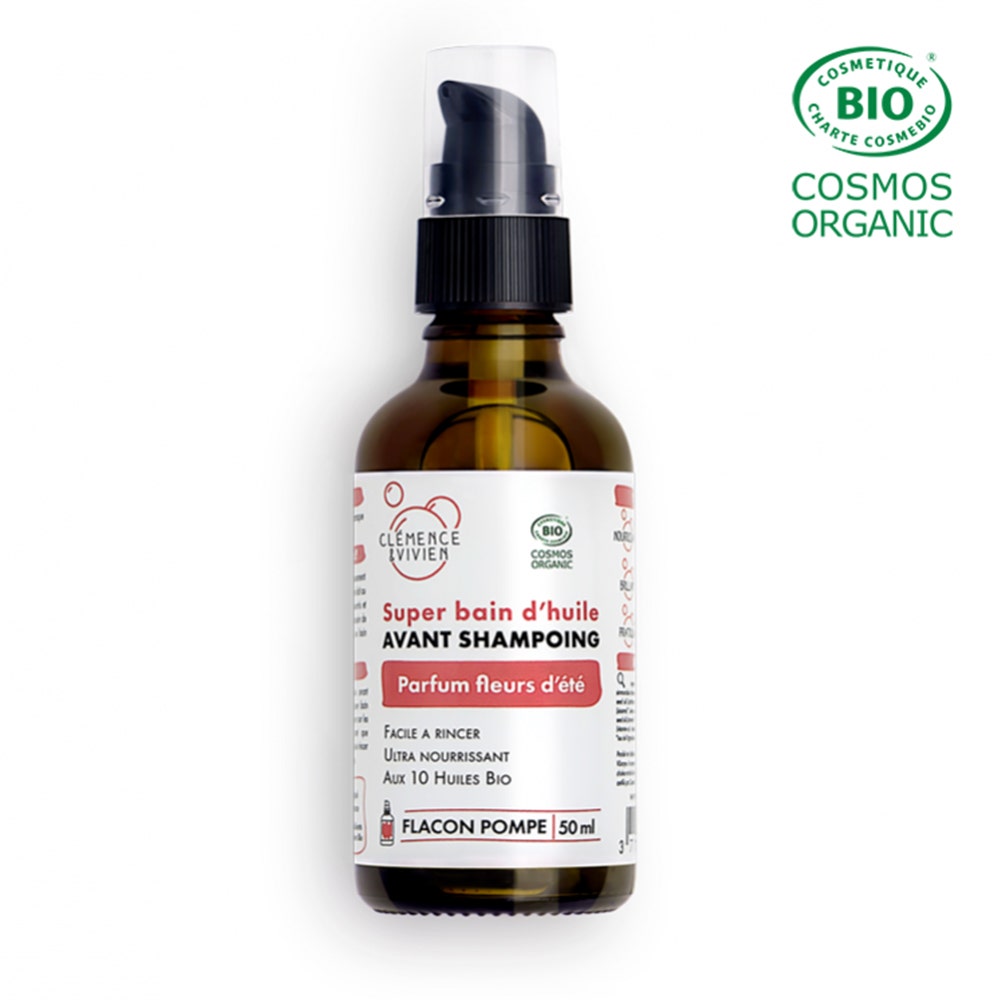 Clemence&Vivien Bagno all'olio Shampoo Super Bio Profumo di fiori d'estate 50ml