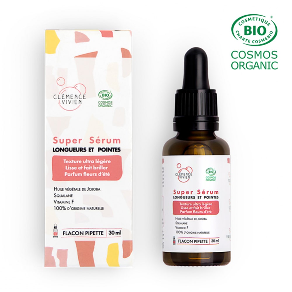 Clemence&Vivien Super siero per lunghezze e punte biologiche 30ml