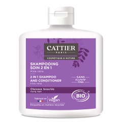 Cattier Shampoo 2 in 1 per la cura dei Ricci 250ml