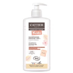 Cattier Gel doccia Shampoo districante 2 in 1 Profumo di fiori di marshmallow 500ml