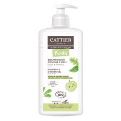 Cattier Gel doccia Shampoo districante 2 in 1 Profumo di mela verde 500ml