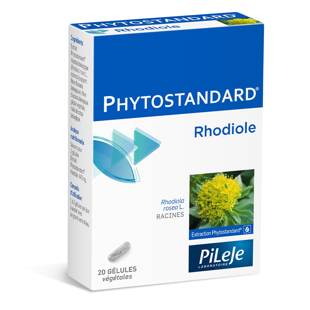 Pileje Phytostandard Phytostandard Rhodiola Organica 20 Gelule 20 gélules