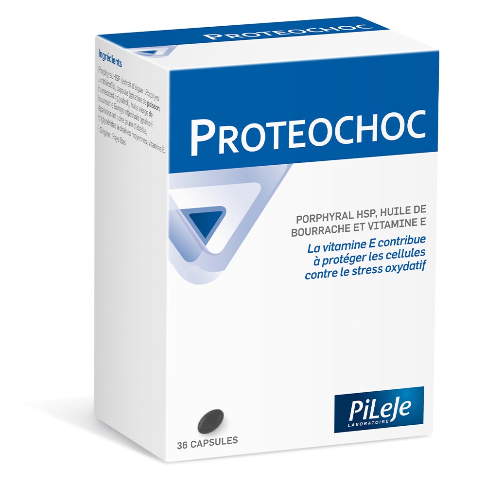 Pileje Proteochoc Porphyral HSP, olio di borragine e vitamina E 36 capsule