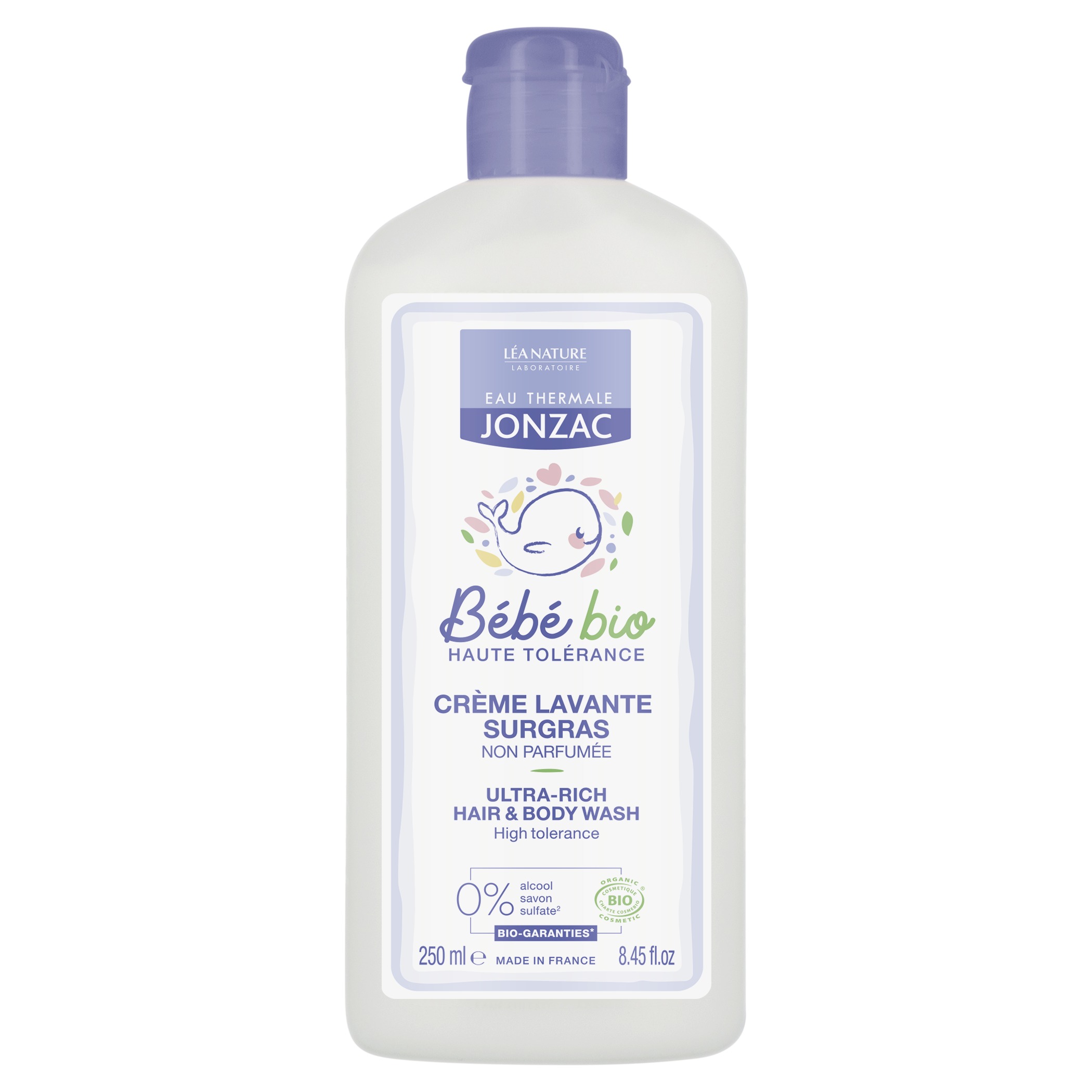 Eau thermale Jonzac Bébé Bio Crema Detergente Idratante Corpo e Capelli 250ml