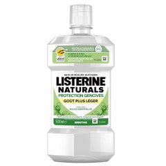 Listerine Natural Protezione Gengive Bagno Menta Gusto più leggero 500 ml