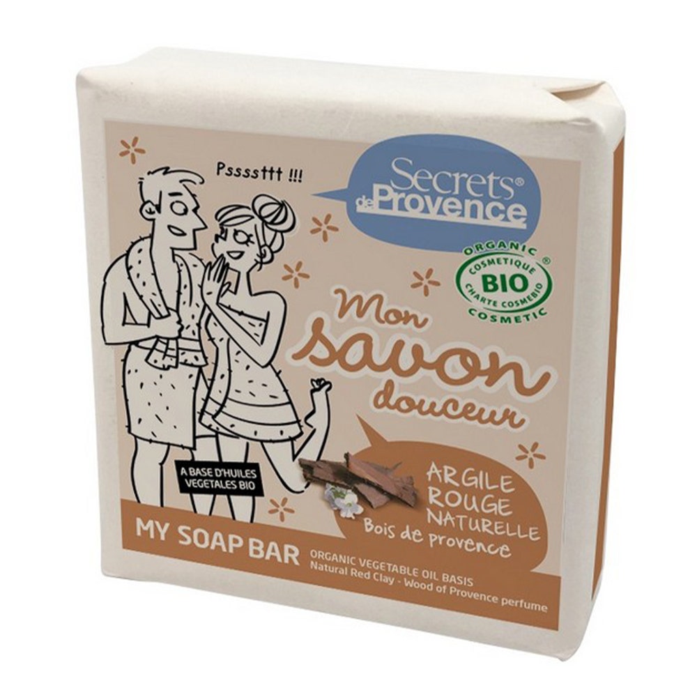 Secrets de Provence Sapone argilla rossa profumo Legno di Provenza 100 g