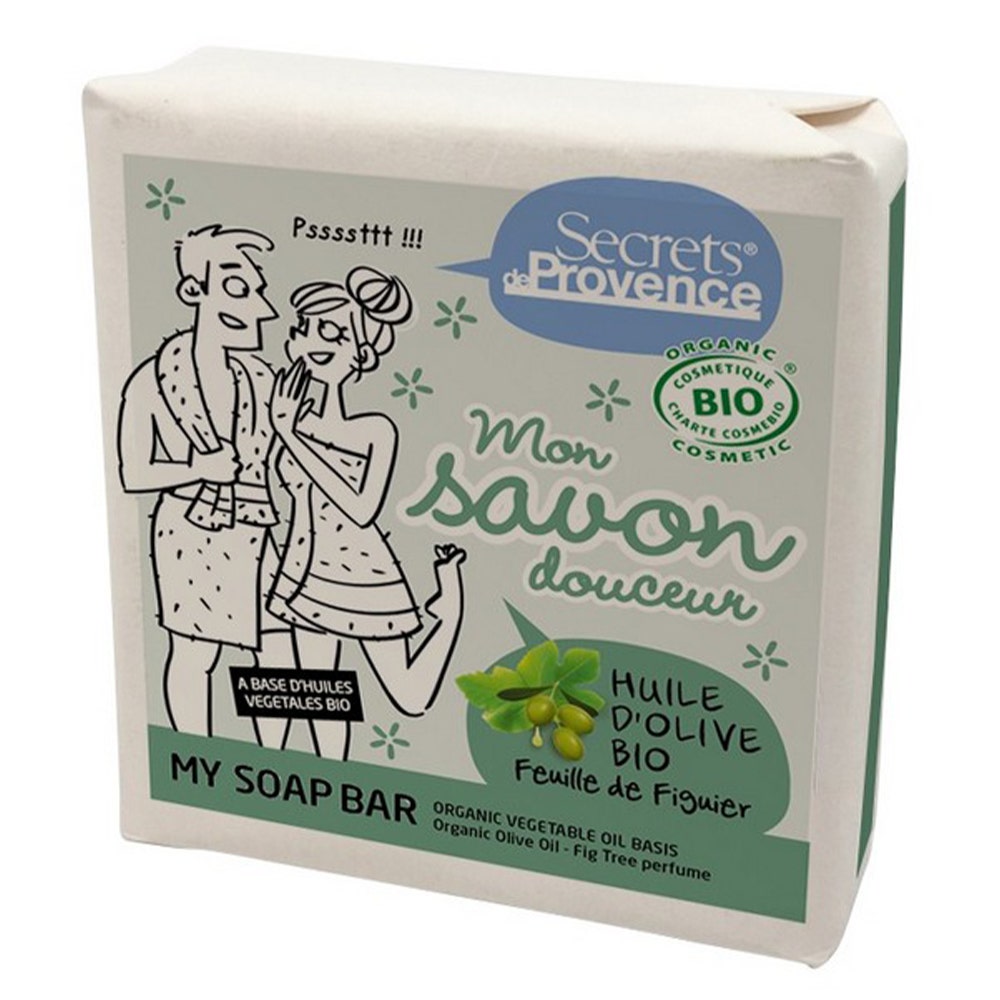 Secrets de Provence Sapone olio d'oliva profumo foglia di fico 100 g