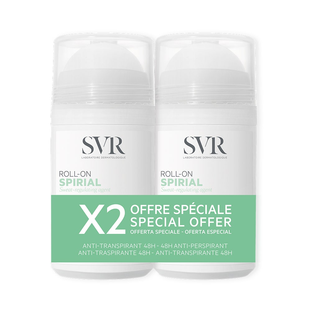 Svr Spirial Deodorante Roll-on Anti-transpirante Azione Intensa 48h 2x50ml
