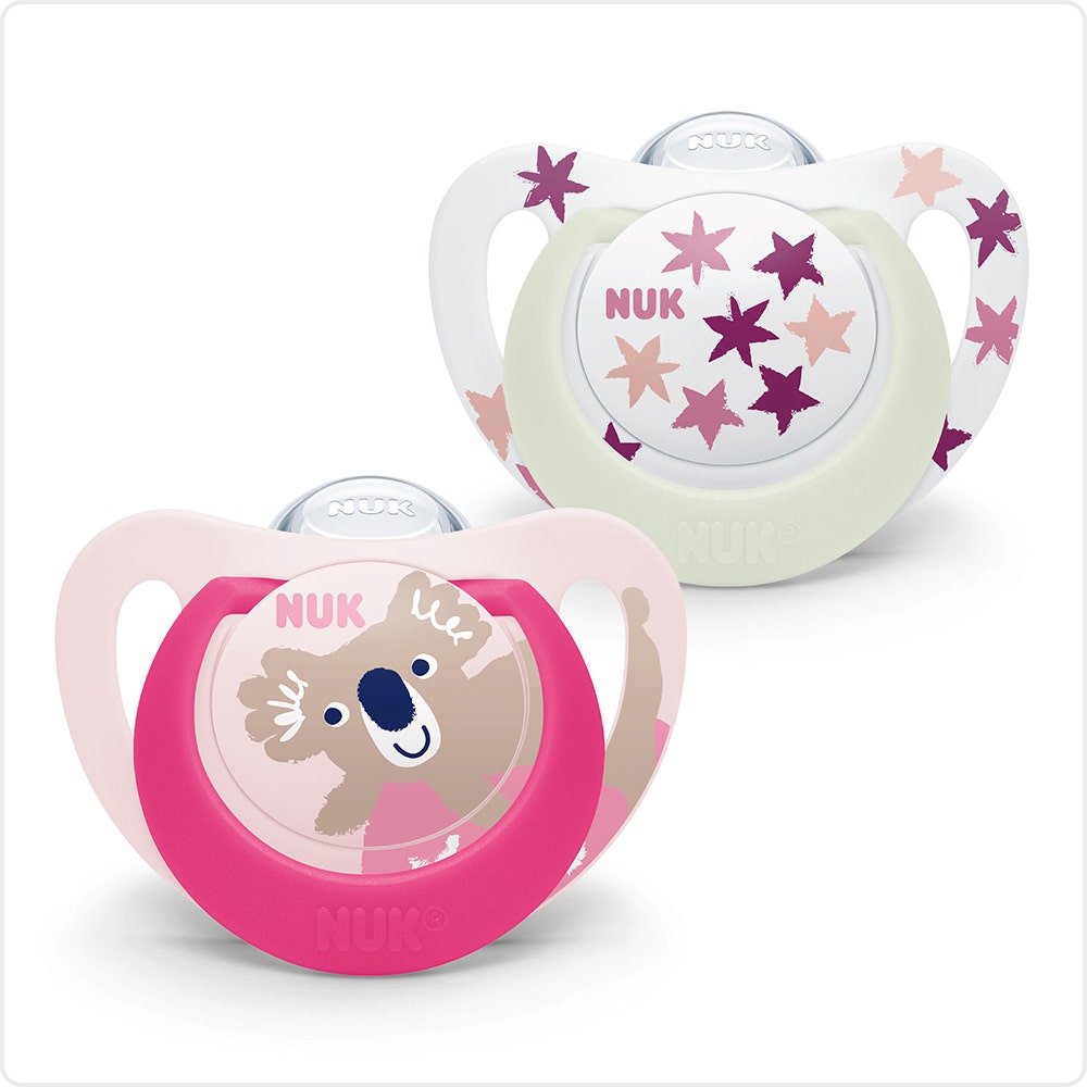 Nuk Succhietti fisiologici Starlight 18-36 mesi 2pz