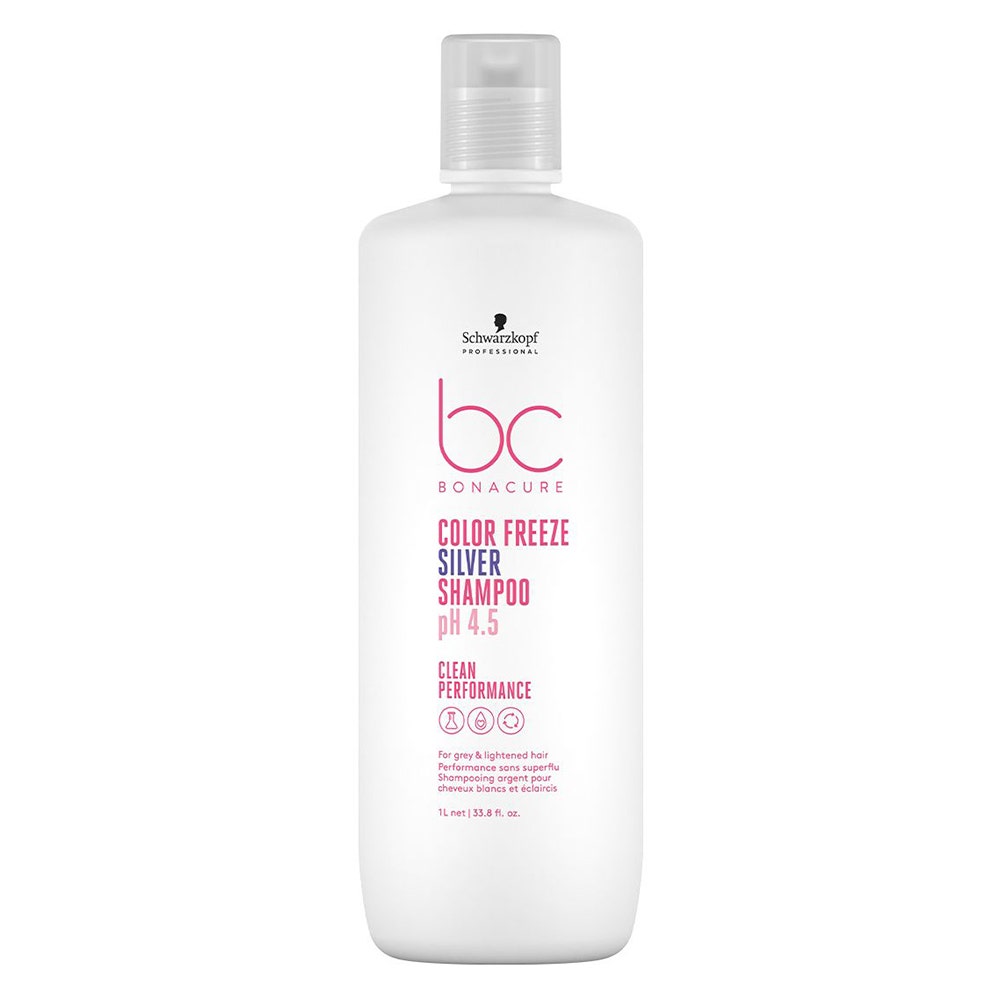 Schwarzkopf Professional PH 4.5 Color Freeze Shampoo BC Bonacure Capelli bianchi e schiariti 1000 ml