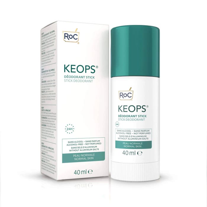 Deodorante Stick Sudorazione moderata 40ml Keops Pelle normale Roc