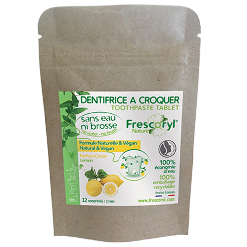 Frescoryl Dentifricio masticabile Aroma Limone 12 compresse