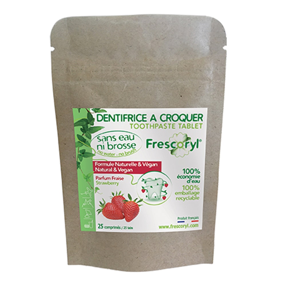 Frescoryl Dentifricio masticabile Aroma di Fragola 25 compresse