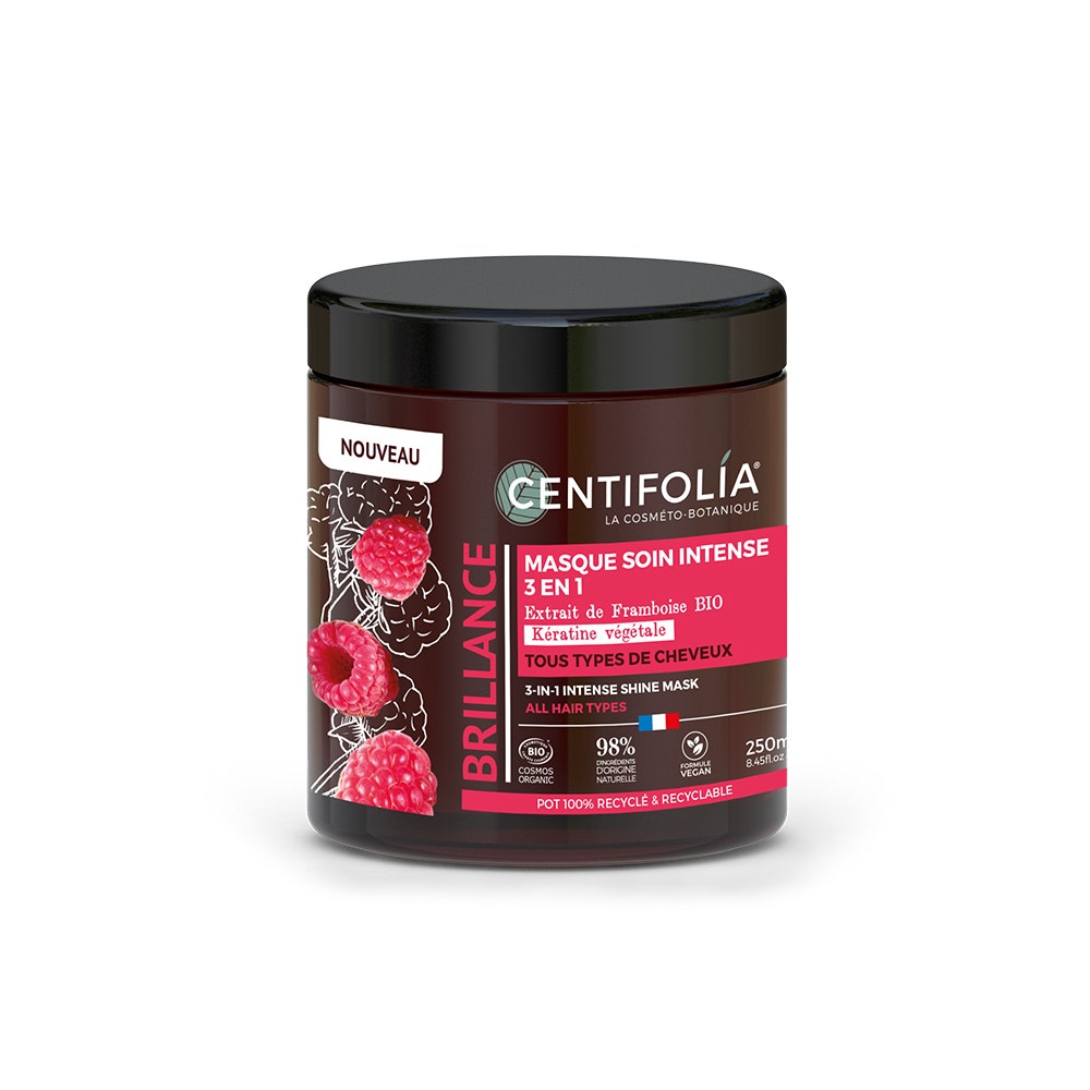 Centifolia Brillance Maschera 3in1 biologica Intensive Shine Tous types de cheveux 250ml
