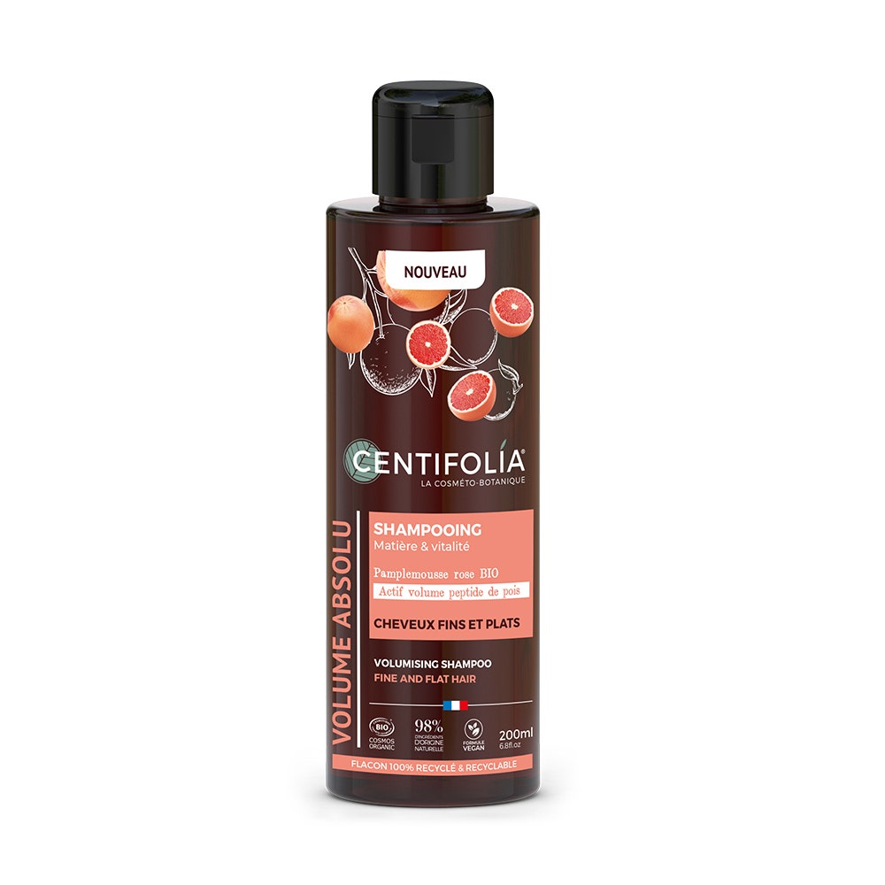 Centifolia Volume Shampoo pompelmo rosa bio per capelli fini e piatti 200 ml