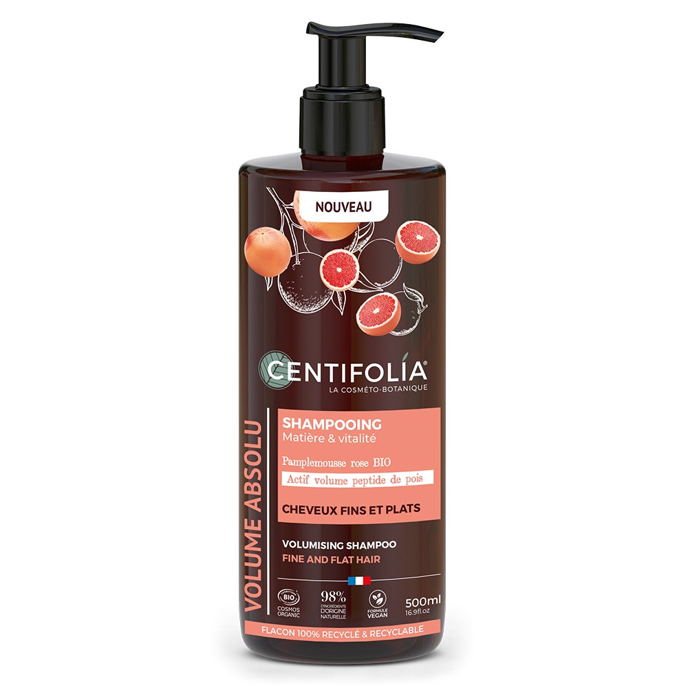 Centifolia Volume Shampooing Pamplemousse Rose Bio Capelli fini e piatti 500ml